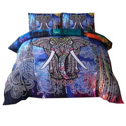 Elephant Fusion Pillow And Bed Cover Set - 7 Majestic Designs To Choose From!