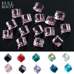 3D Rhinestone Cube Charms | 10 Pieces Per Set